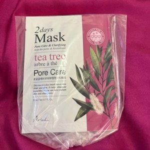 2x Ariul 2 Days Mask - Tea Tree Pore Care & Bamboo Water Hydrating - 0.7 oz Each